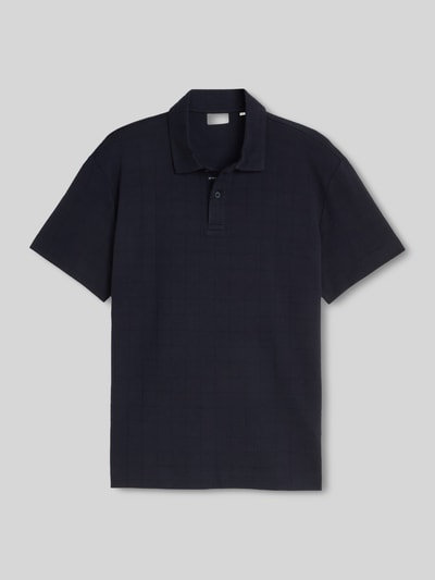 Tom Tailor Regular Fit Poloshirt aus reiner Baumwolle Modell 'structured polo' Marine 2