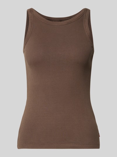 Levi's® Top z drobnym prążkowaniem model ‘ESSENTIAL’ Średniobrązowy 2