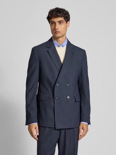 Cinque 2-knoops colbert met reverskraag Marineblauw - 4