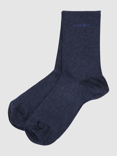 Esprit Socken im 2er-Pack  Blau Melange 1