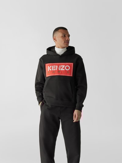 Kenzo Hoodie mit Label-Patch Schwarz 4