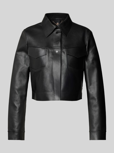 Marc Cain Jacke in Leder-Optik Black 2