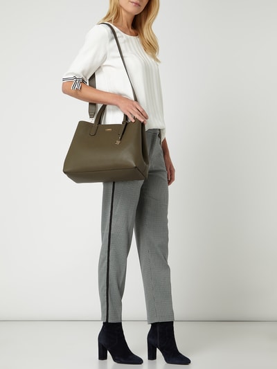 L.Credi Shopper mit Logo-Anhänger  Khaki 1