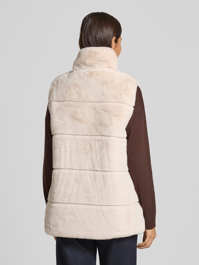 SAVE THE DUCK Gilet met imitatiebont, model 'NIVES' Beige - 5