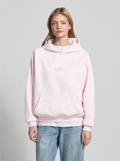 Pegador Oversized Hoodie mit Label-Print Modell 'KIMI' Rosa 4