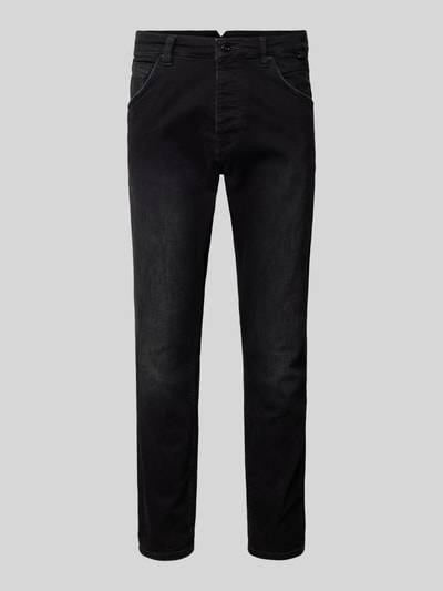 GABBA Relaxed Tapered Fit Jeans mit Gürtelschlaufen Modell 'Alex Tesla' Black 2