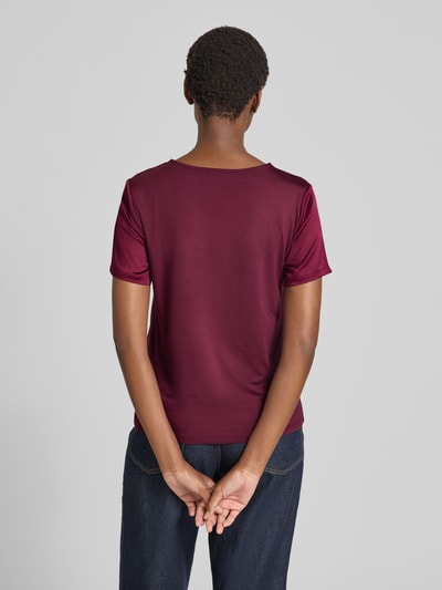 Christian Berg Woman Selection Regular fit blouseshirt met ronde hals Prune - 5