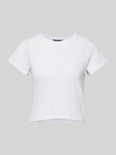 Review T-shirt met ronde hals Wit - 2