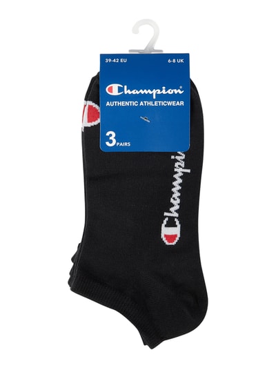 CHAMPION Sneakersocken mit Label-Print im 3er-Pack Black 2