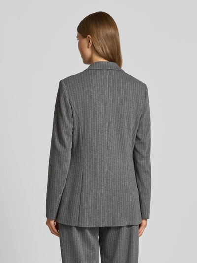 s.Oliver BLACK LABEL Regular fit blazer van interlock-jersey Antraciet - 5