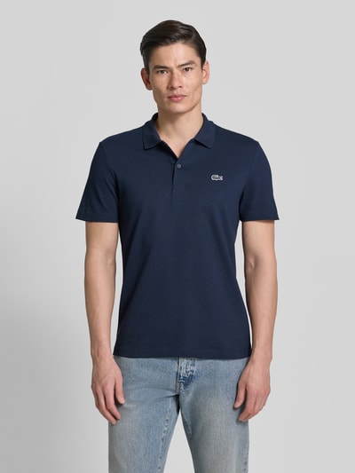 Lacoste Regular Fit Poloshirt aus Baumwoll-Mix Dunkelblau 4