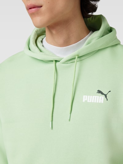 PUMA PERFORMANCE Bluza z kapturem z nadrukiem z logo Limonkowy 3