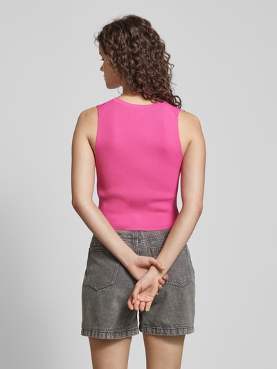 Only Crop Top mit Streifenmuster Modell 'MAJLI' Pink 5