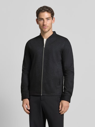 Lindbergh bluza rozpinana o kroju slim fit ze stójką Antracytowy 4