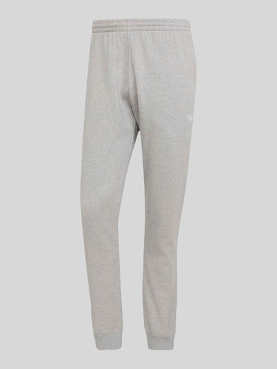 adidas Originals Slim Fit Sweathose mit Logo-Print Hellgrau Melange 2