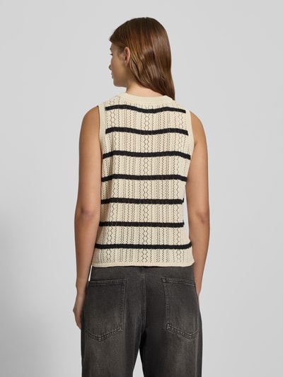 Pieces Regular Fit Pullunder aus reiner Baumwolle Modell 'NUKA' Beige 5