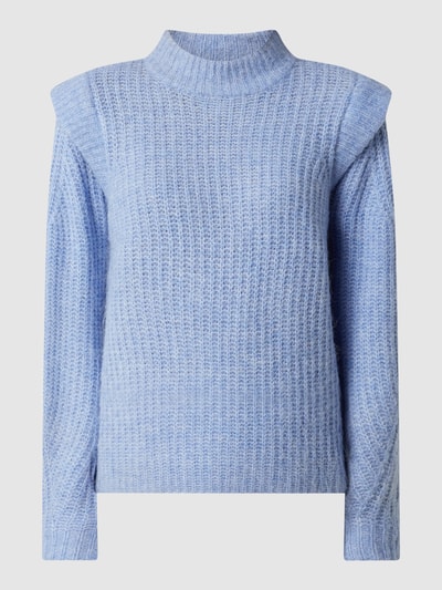 Vero Moda Pullover mit Ballonärmeln Modell 'Pekan' Hellblau 2