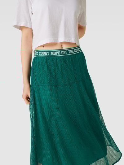 Marc O'Polo Denim Midirok met logo in band Fles - 3