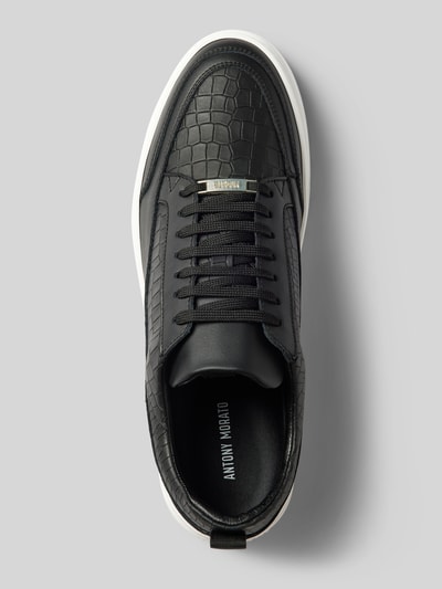 Antony Morato Sneaker aus Leder mit Label-Detail Modell 'FLINT' Black 3