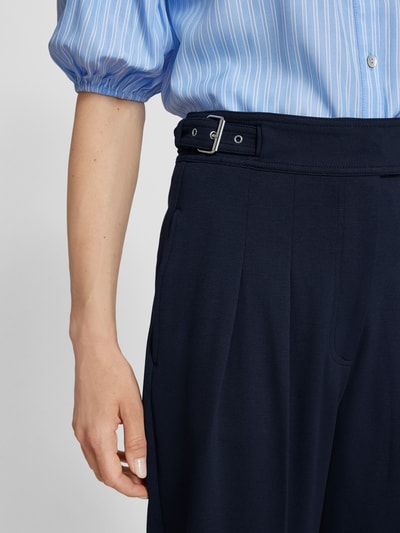 Lauren Ralph Lauren Korte broek met riem, model 'ZATTARY' Marineblauw - 3