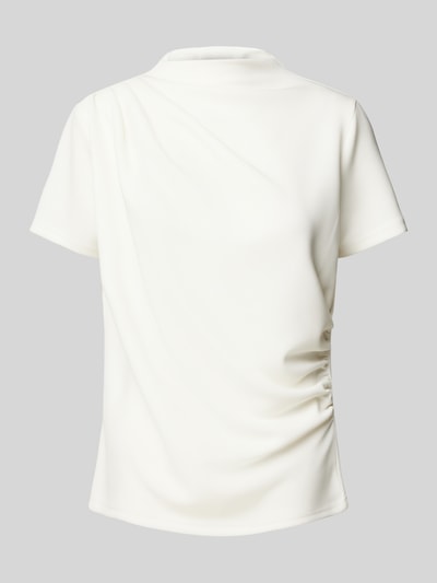 My Essential Wardrobe T-Shirt mit Raffungen Modell 'Helle' Weiss 1