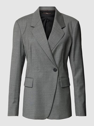 Windsor Blazer aus Schurwoll-Elasthan-Mix mit Knopfverschluss Mittelgrau 2