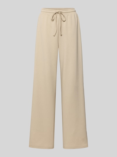 Produktfoto, Regular Fit Sweatpants mit Viskose-Anteil Modell 'TALIA' von Pieces in Beige, unifarben, elastischer Bund, seitliche Eingrifftaschen, Sweat-Material.