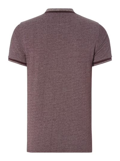 Marc O'Polo Shaped Fit Poloshirt aus Baumwoll-Piqué Violett 3