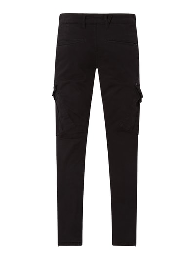 GABBA Regular Fit Cargohose mit Stretch-Anteil Modell 'Falcon'  Black 3