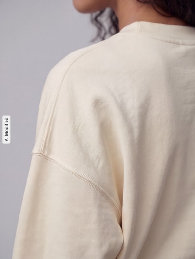 ARMEDANGELS Oversized Sweatshirt aus reiner Baumwolle Modell 'ALIZAA' Hellgelb 3