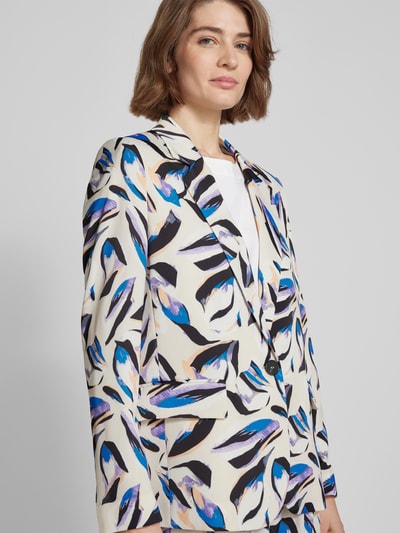 Christian Berg Woman Selection Blazer met all-over print Zand - 3