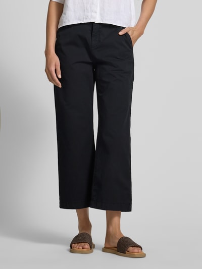 MAC Spodnie capri z lamowanymi kieszeniami z tyłu Granatowy 4