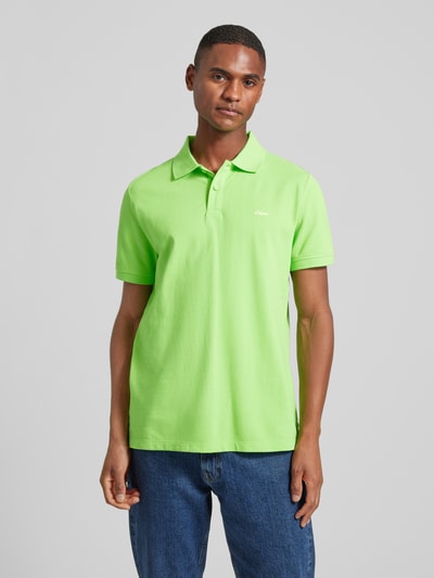 s.Oliver RED LABEL Poloshirt met labelstitching Appeltjesgroen - 4