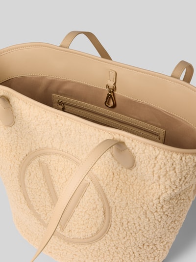 VALENTINO BAGS Shopper in Teddyfell-Optik Modell 'COVENT' Beige 4