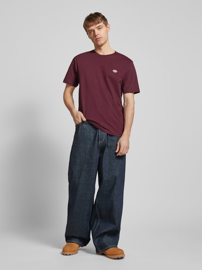 Dickies T-Shirt mit Label-Print Modell 'MAPLETON' Bordeaux 1