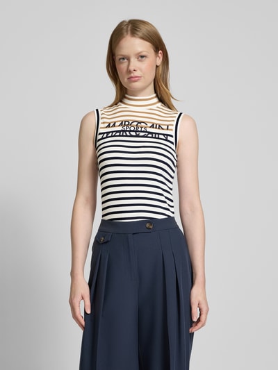 Marc Cain Top met col Marineblauw - 4