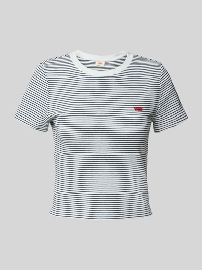Levi's® T-Shirt mit Label-Patch und Rundhalsausschnitt Weiss 2