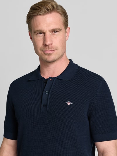 GANT Regular Fit Poloshirt mit Label-Stitching Marine 3