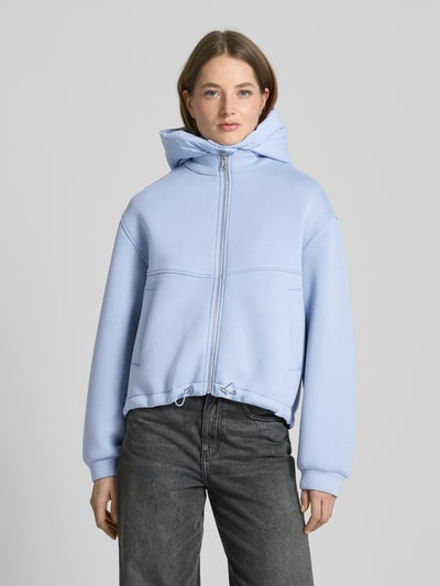 Zero Sweatjacke mit Kapuze Hellblau 4