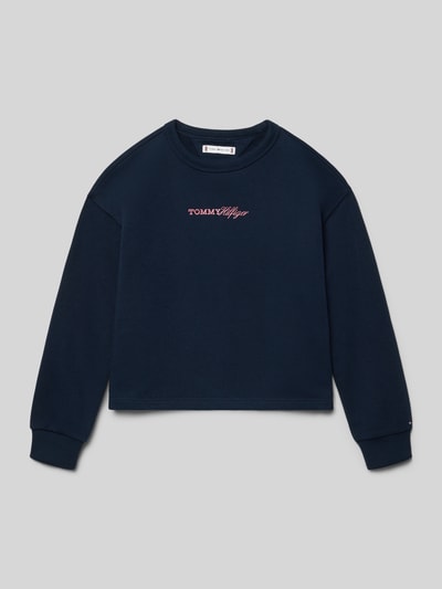 Tommy Hilfiger Teens Regular Fit Sweatshirt aus Baumwoll-Mix Marine 1