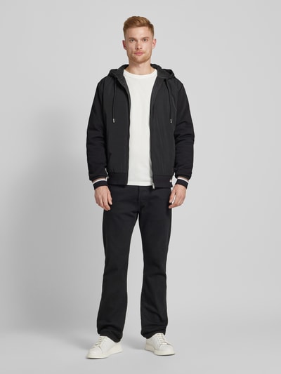 BOSS Jacke mit Kapuze Modell 'Sommers' Black 1