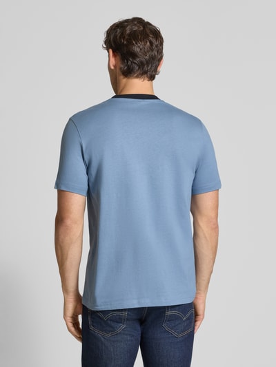 PAUL SMITH T-Shirt mit geripptem Rundhalsausschnitt Blau 5