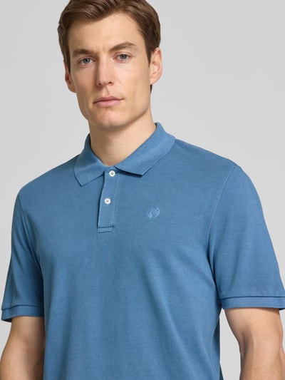 ECOALF Regular Fit Poloshirt mit Logo-Stitching Modell 'TEDANALF' Jeansblau 3