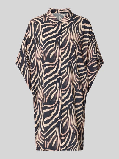 HUGO Oversized Tunika aus reiner Viskose Modell 'FANCY' Black 1