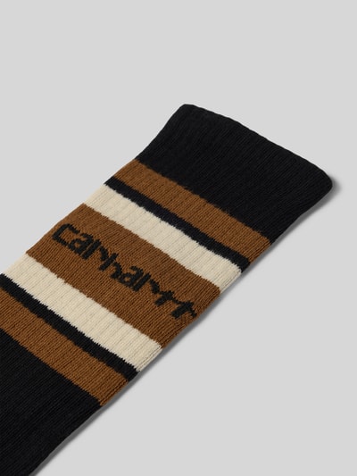 Carhartt Work In Progress Sokken met logostitching, model 'Connors' Zwart - 2