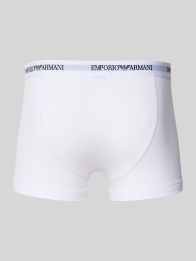 Emporio Armani Trunks im 3er-Pack mit Logo-Bund Weiss 3
