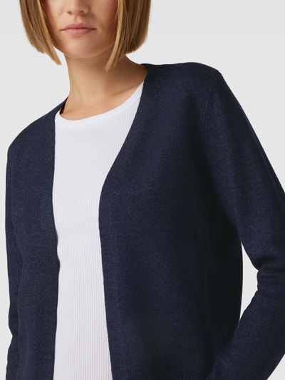 Montego Strickjacke mit V-Ausschnitt Dunkelblau Melange 3