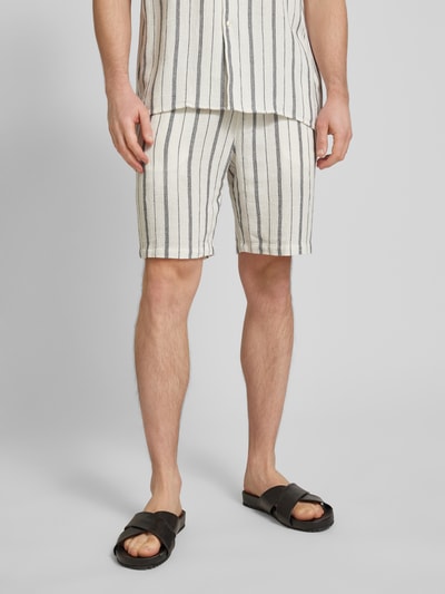 MCNEAL Shorts mit Streifenmuster Weiss 4