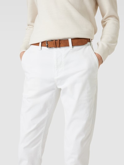 MCNEAL Chino mit Gürtel Weiss 3