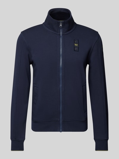 Blauer Usa Sweatjacke mit Reißverschluss Marine 2